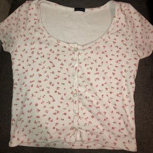 Rare Floral Brandy Melville Zelly top